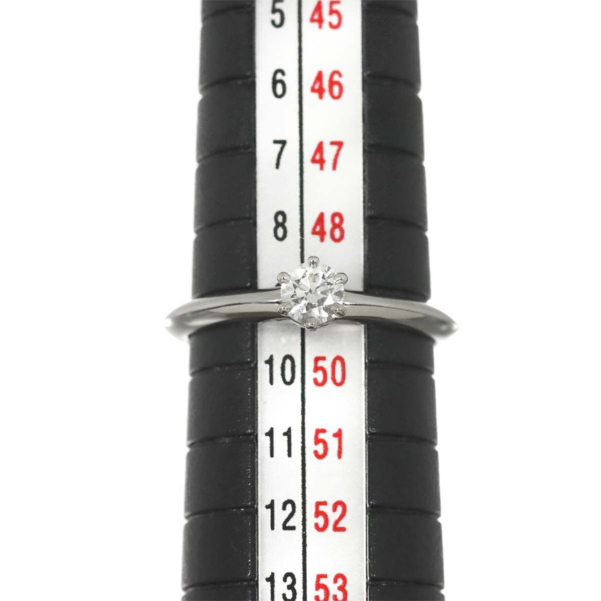Tiffany & Co Solitaire Ring Diamond Pt Platinum — view 7