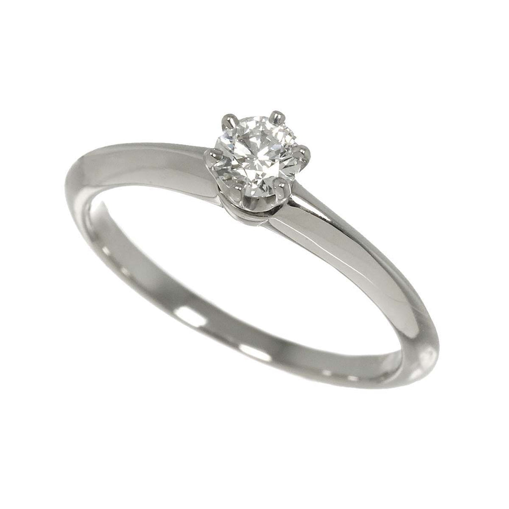 Tiffany & Co Solitaire Ring Diamond Pt Platinum — view 5
