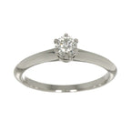 Tiffany & Co Solitaire Ring Diamond Pt Platinum — view 2