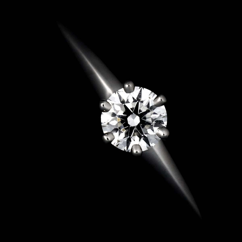 Tiffany & Co Solitaire Ring Diamond Pt Platinum — view 6