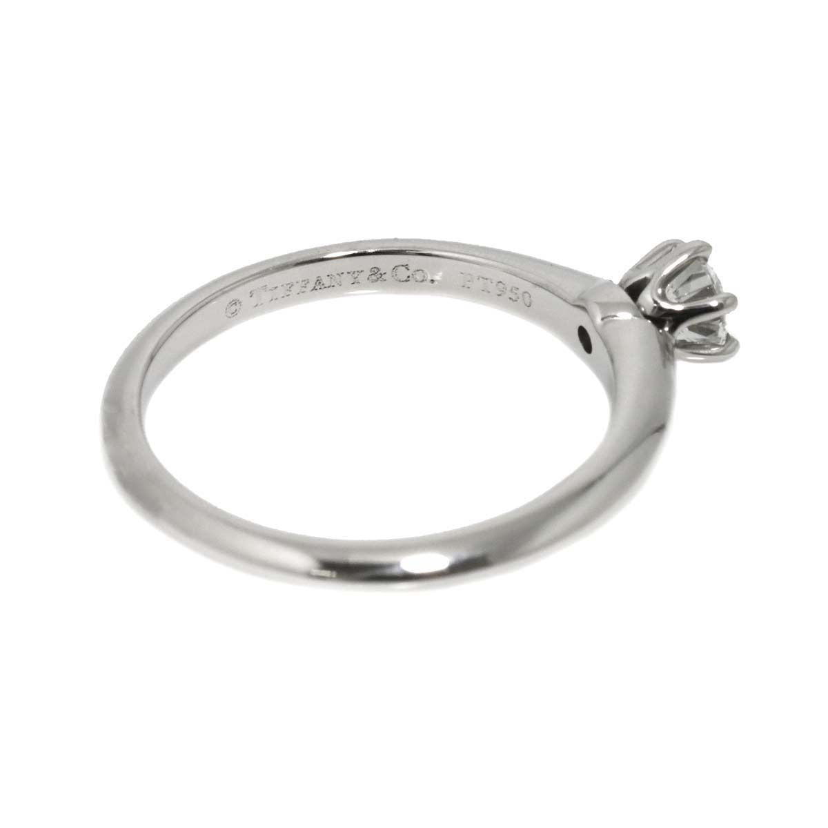 Tiffany & Co Solitaire Ring Diamond Pt Platinum — view 3