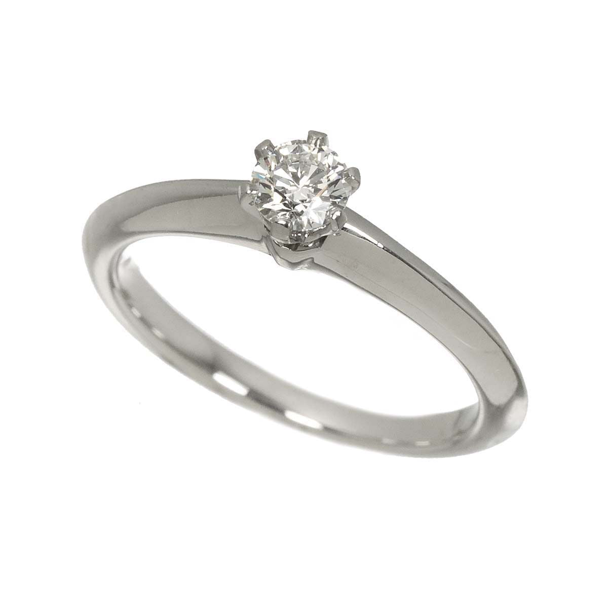 Tiffany & Co Solitaire Ring Diamond Pt Platinum — view 5