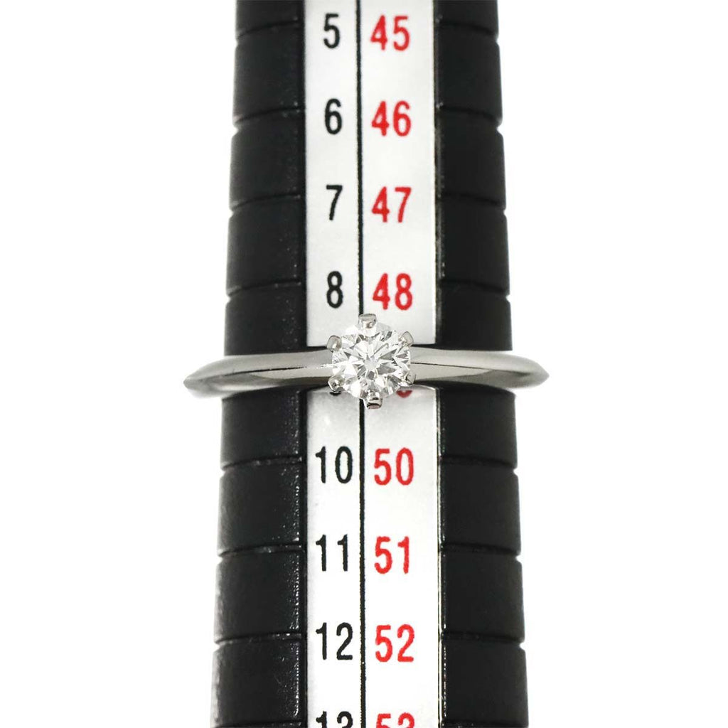 Tiffany & Co Solitaire Ring Diamond Pt Platinum — view 7