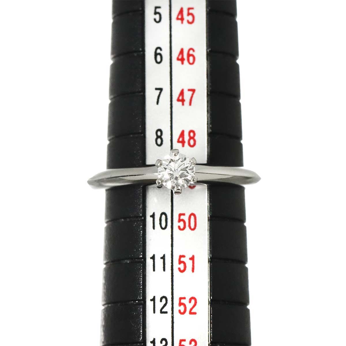 Tiffany & Co Solitaire Ring Diamond Pt Platinum — view 7