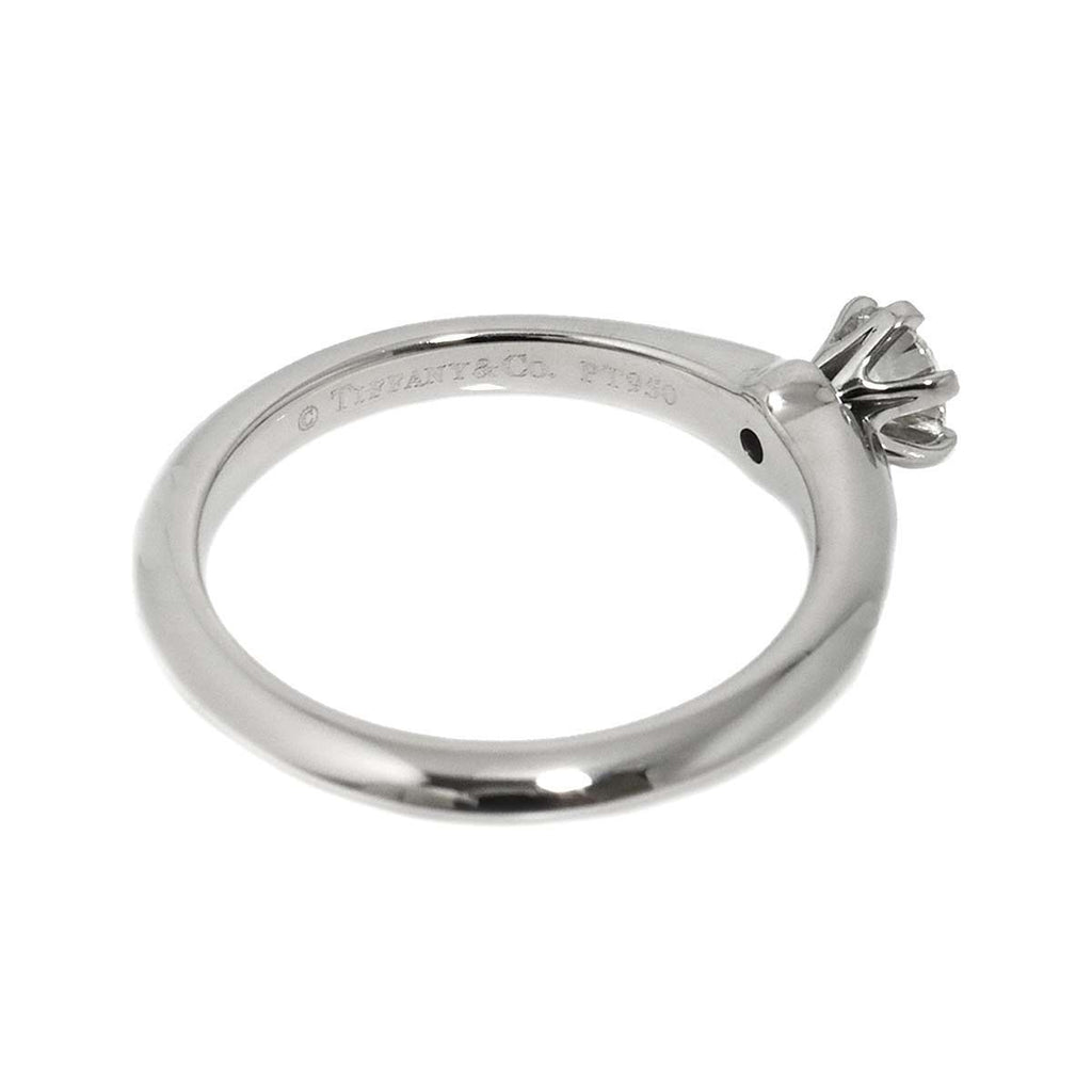 Tiffany & Co Solitaire Ring Diamond Pt Platinum — view 3
