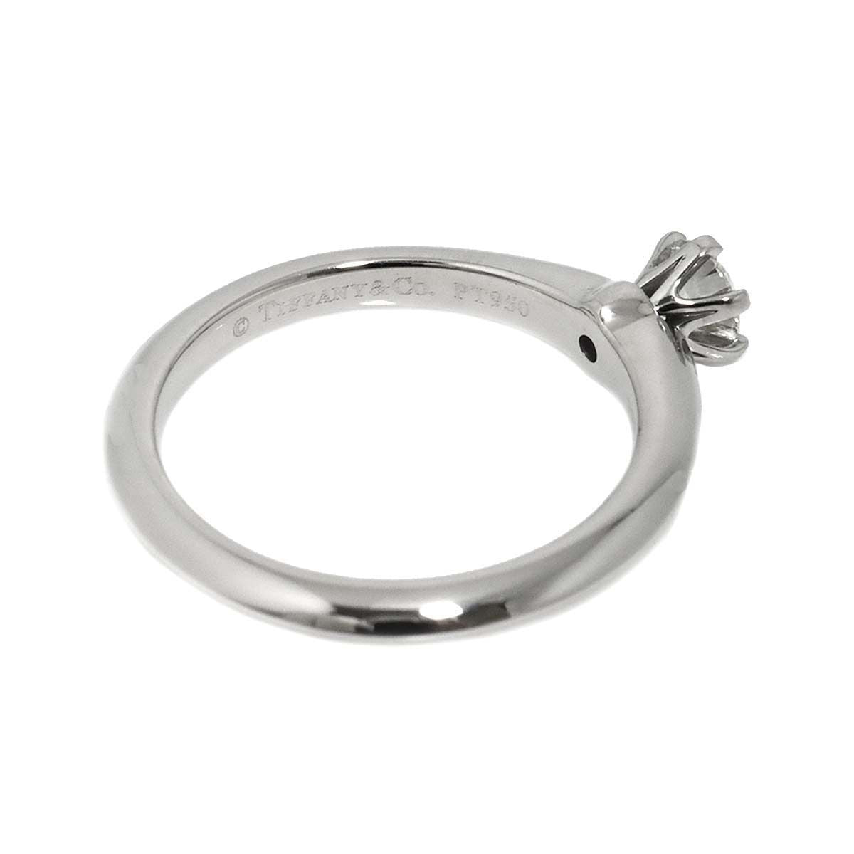 Tiffany & Co Solitaire Ring Diamond Pt Platinum — view 3