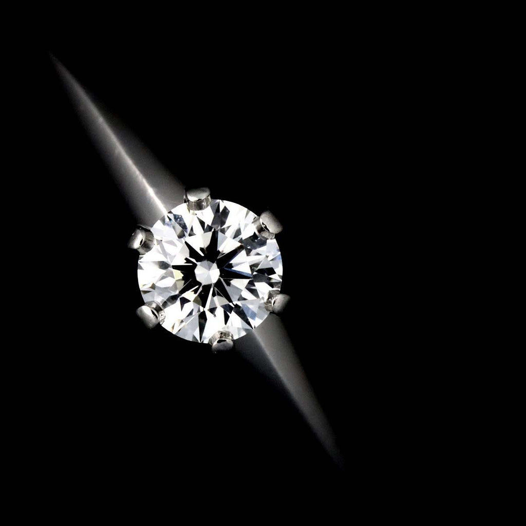 Tiffany & Co Solitaire Ring Diamond Pt Platinum — view 6