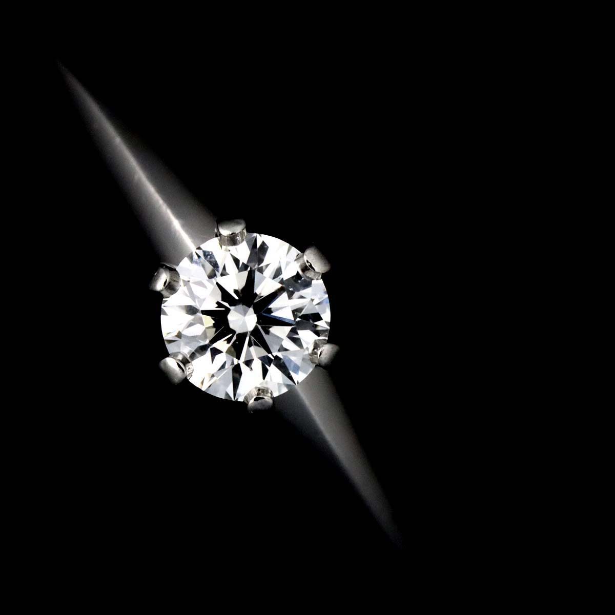 Tiffany & Co Solitaire Ring Diamond Pt Platinum — view 6