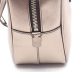 Prada Handbag Galleria Gold Leather Triangle Logo Hand — view 7