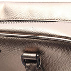Prada Handbag Galleria Gold Leather Triangle Logo Hand — view 6