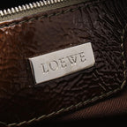 Loewe Handbag Amazona 28 311.06.001 Dark Brown Patent Leather — view 4