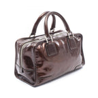 Loewe Handbag Amazona 28 311.06.001 Dark Brown Patent Leather — view 2