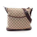 Gucci Shoulder Bag GG Canvas Beige Brown