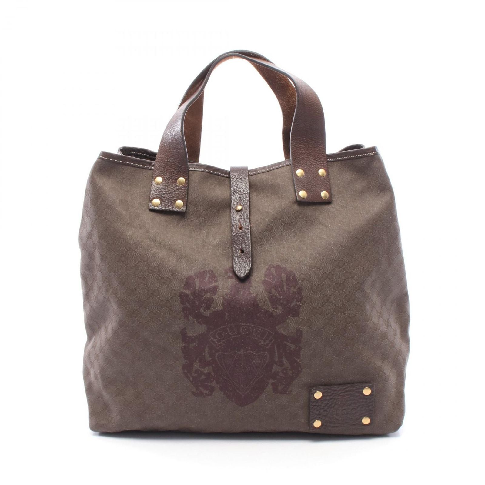 Gucci Tote Large GG Canvas Dark Brown