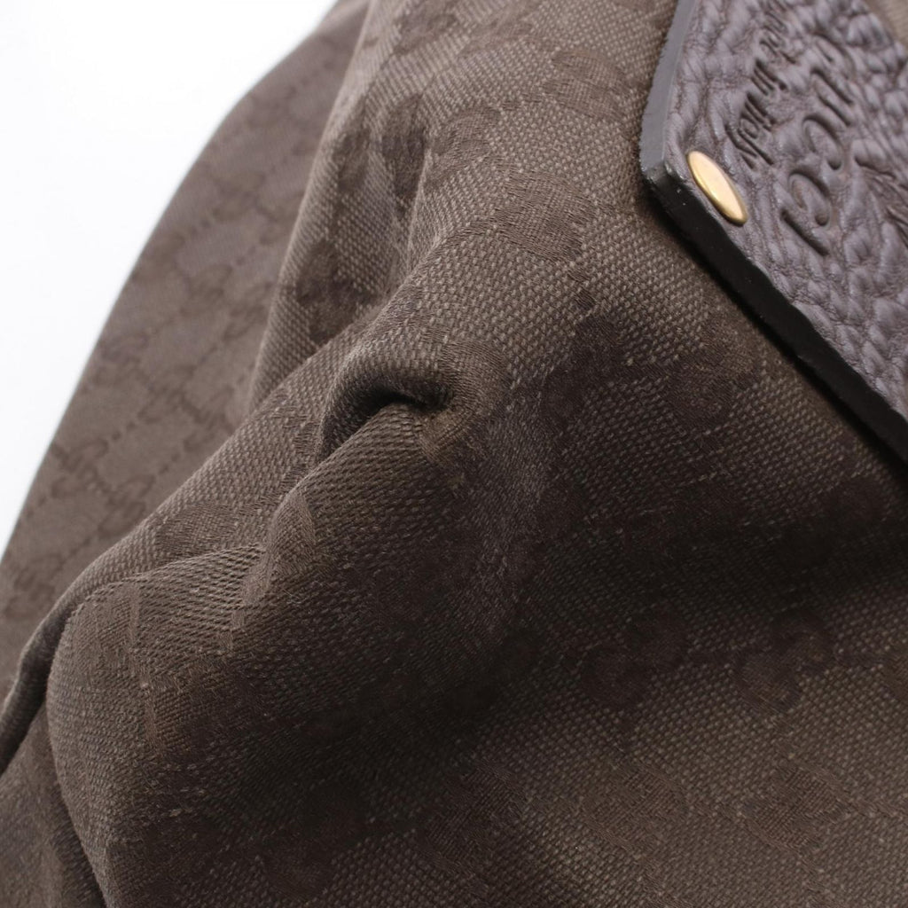 Gucci Tote Large GG Canvas Dark Brown — view 8