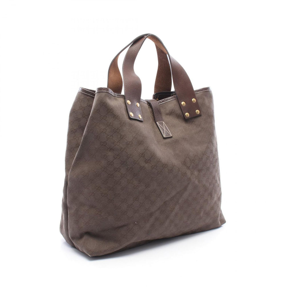 Gucci Tote Large GG Canvas Dark Brown — view 2