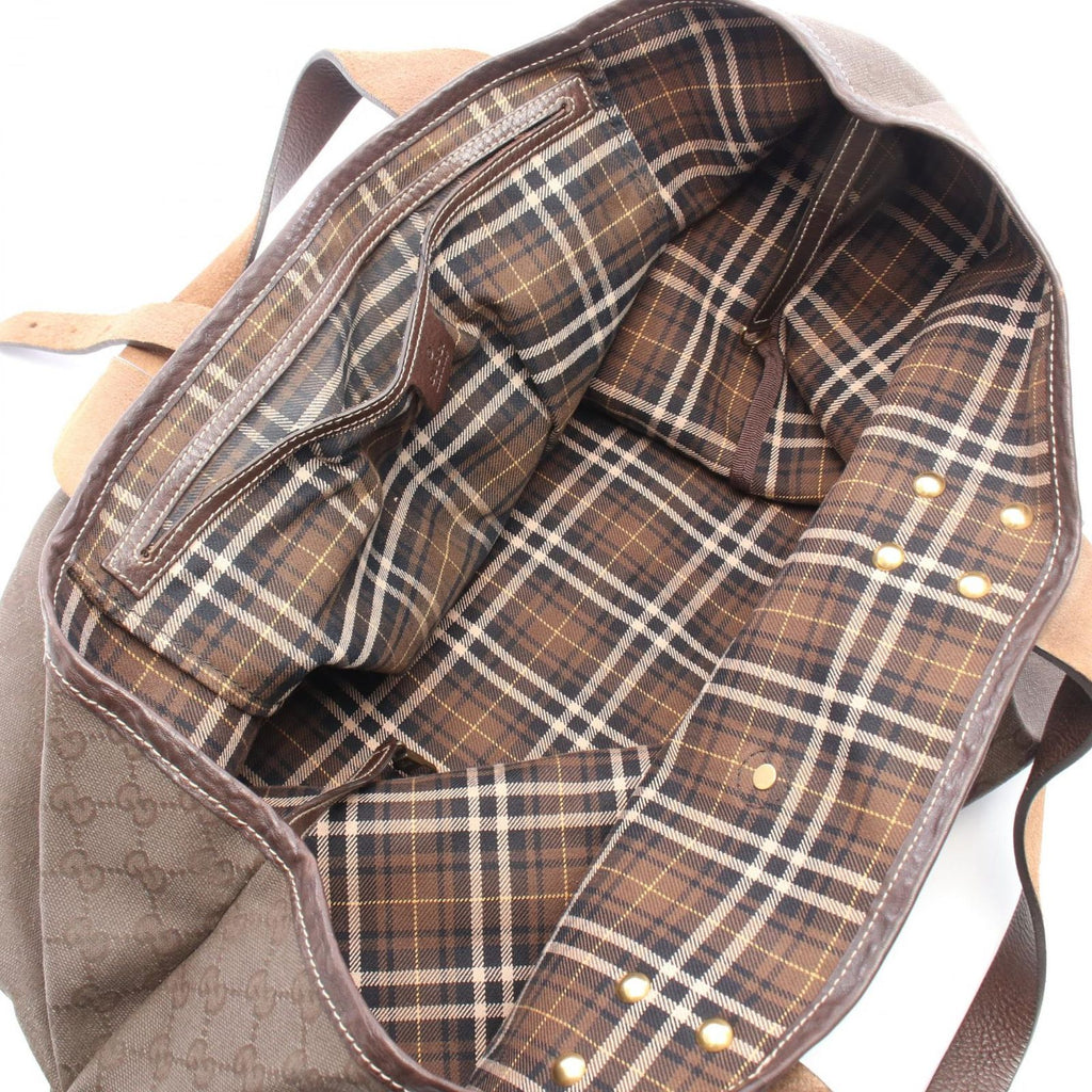 Gucci Tote Large GG Canvas Dark Brown — view 3