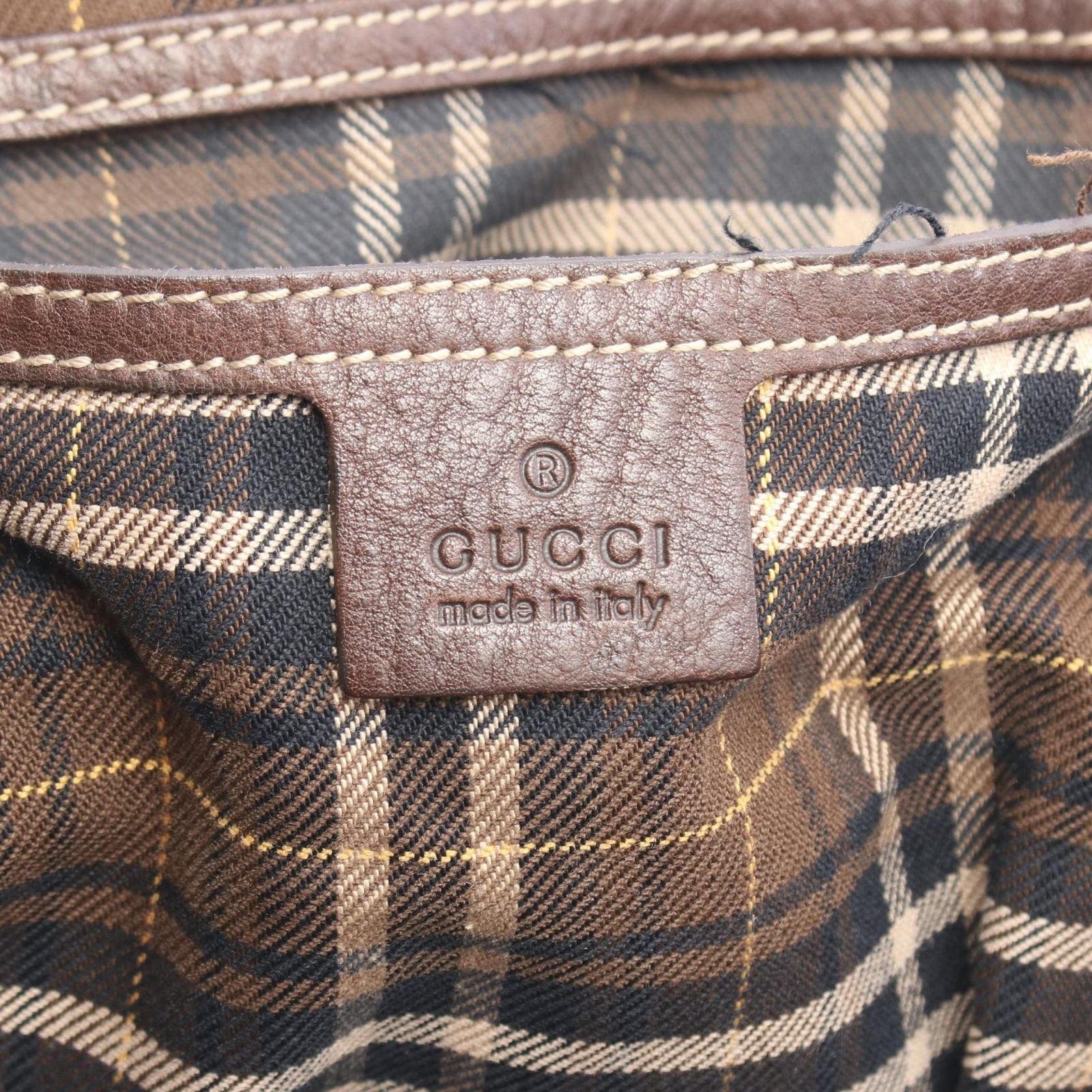 Gucci Tote Large GG Canvas Dark Brown — view 4