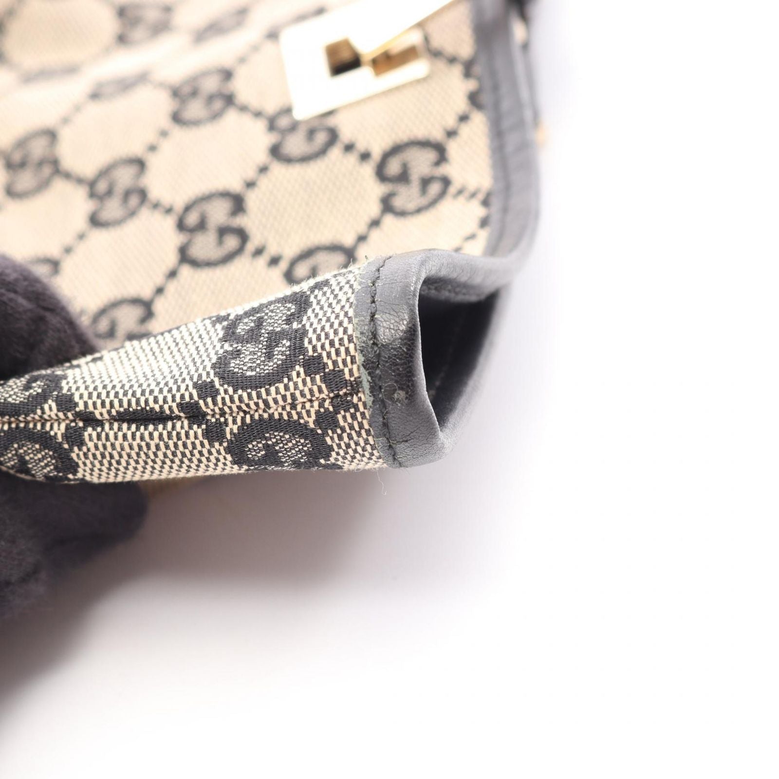 Gucci Tote GG Canvas Beige Navy — view 8