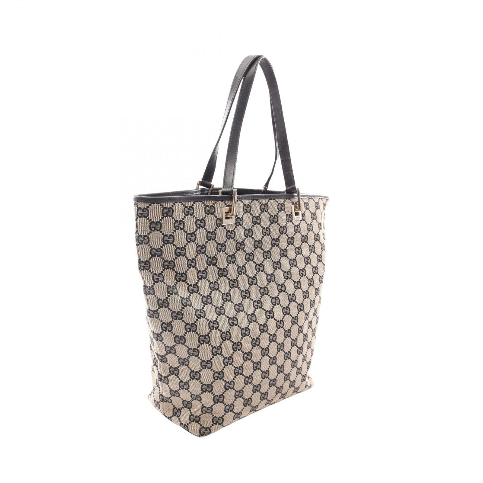 Gucci Tote GG Canvas Beige Navy — view 2