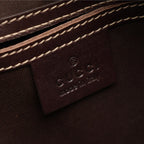 Gucci Shoulder Bag GG Supreme Beige Dark Brown Canvas Leather — view 4