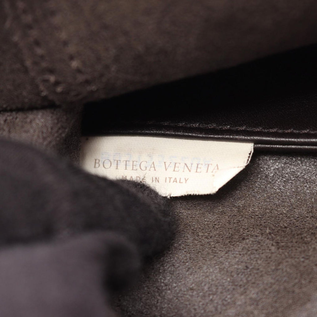 Bottega Veneta Tote Intrecce Omillage Papillon Dark Brown Leather Large — view 4