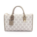 Loewe Tote Anagram Gray Canvas Leather Boston