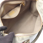 Loewe Tote Anagram Gray Canvas Leather Boston — view 3