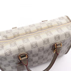 Loewe Tote Anagram Gray Canvas Leather Boston — view 8
