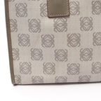 Loewe Tote Anagram Gray Canvas Leather Boston — view 9