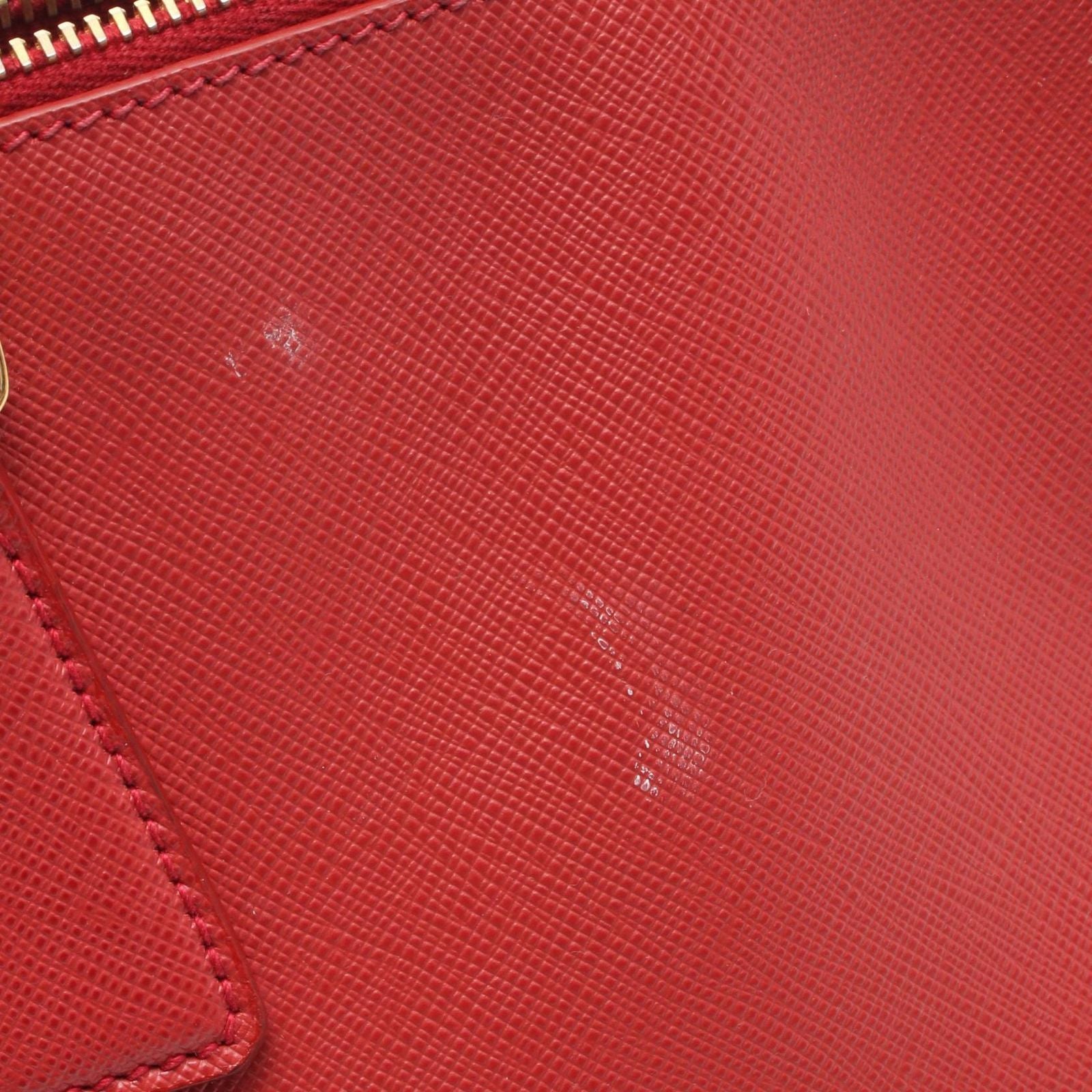 Prada Handbag Galleria Red Leather Hand — view 6