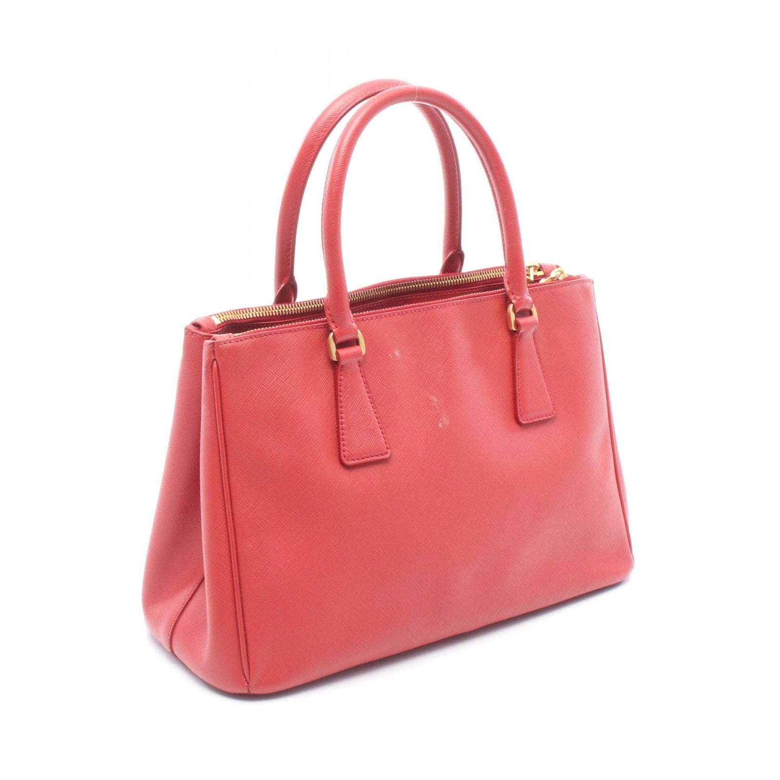 Prada Handbag Galleria Red Leather Hand — view 2