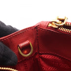 Prada Handbag Galleria Red Leather Hand — view 5