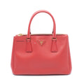 Prada Handbag Galleria Red Leather Hand
