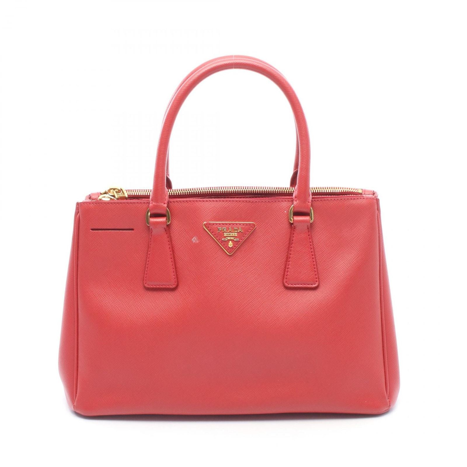 Prada Handbag Galleria Red Leather Hand