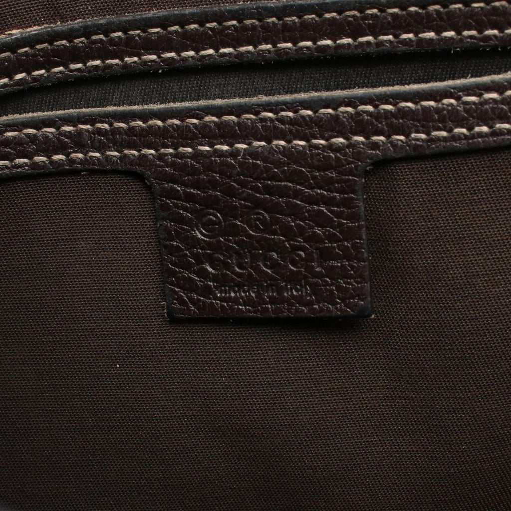 Gucci Shoulder Bag Abbey GG Crystal Beige Canvas Leather — view 4