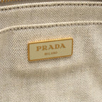 Prada Tote Canapa White Canvas — view 4