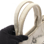 Prada Tote Canapa White Canvas — view 9