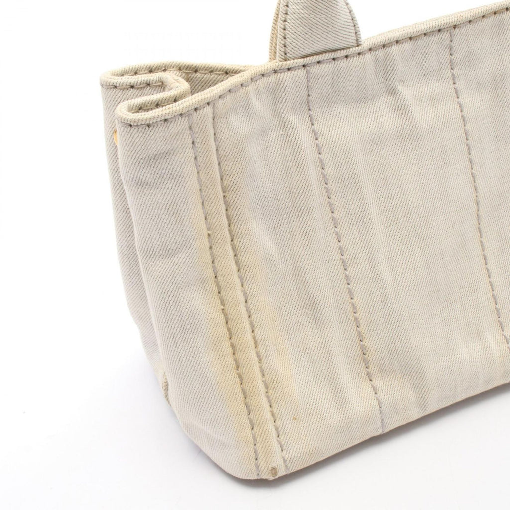 Prada Tote Canapa White Canvas — view 7