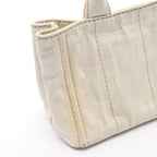 Prada Tote Canapa White Canvas — view 7