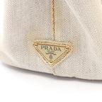 Prada Tote Canapa White Canvas — view 5