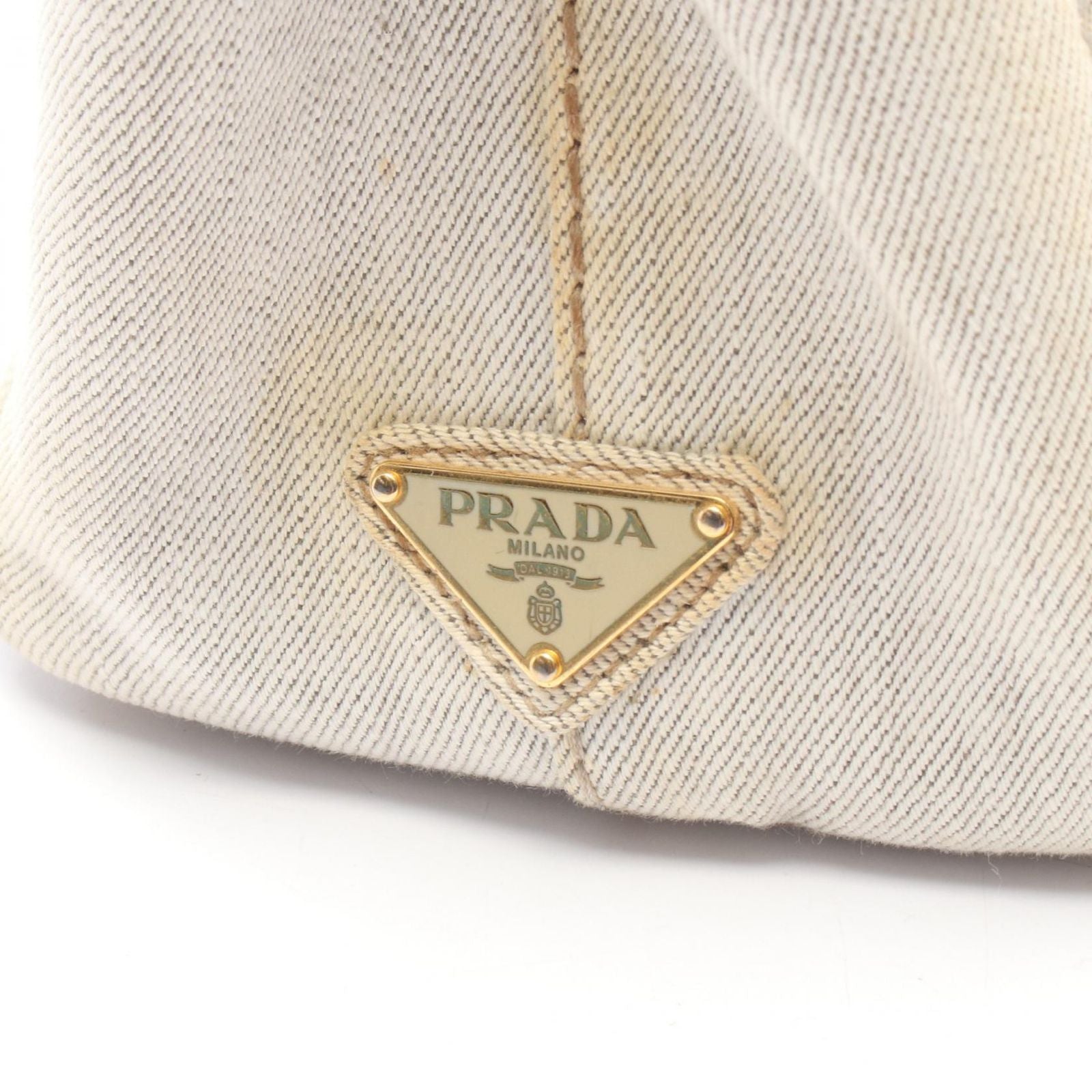 Prada Tote Canapa White Canvas — view 5