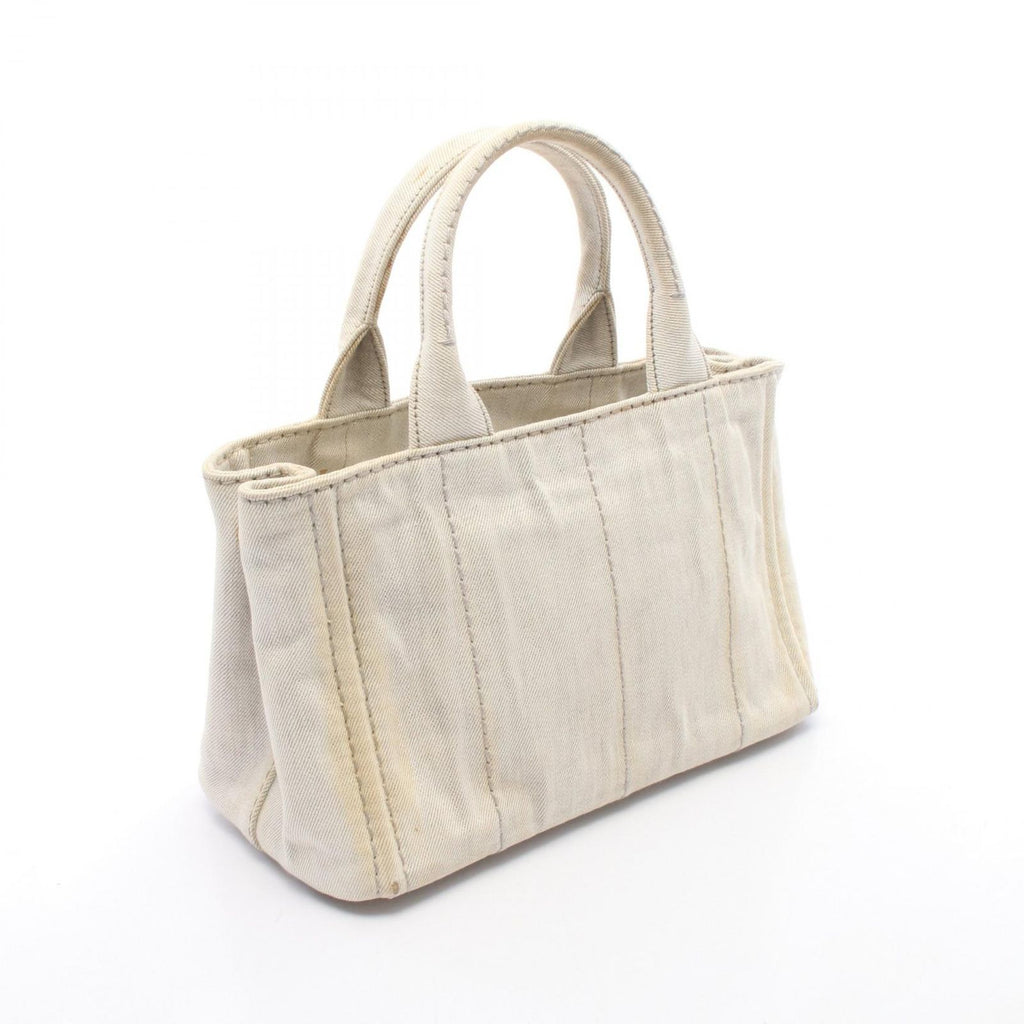 Prada Tote Canapa White Canvas — view 2