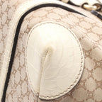 Celine Tote Macadam Beige Ivory Canvas Leather — view 9
