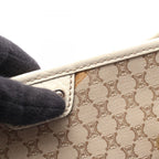 Celine Tote Macadam Beige Ivory Canvas Leather — view 7