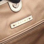 Celine Tote Macadam Beige Ivory Canvas Leather — view 4