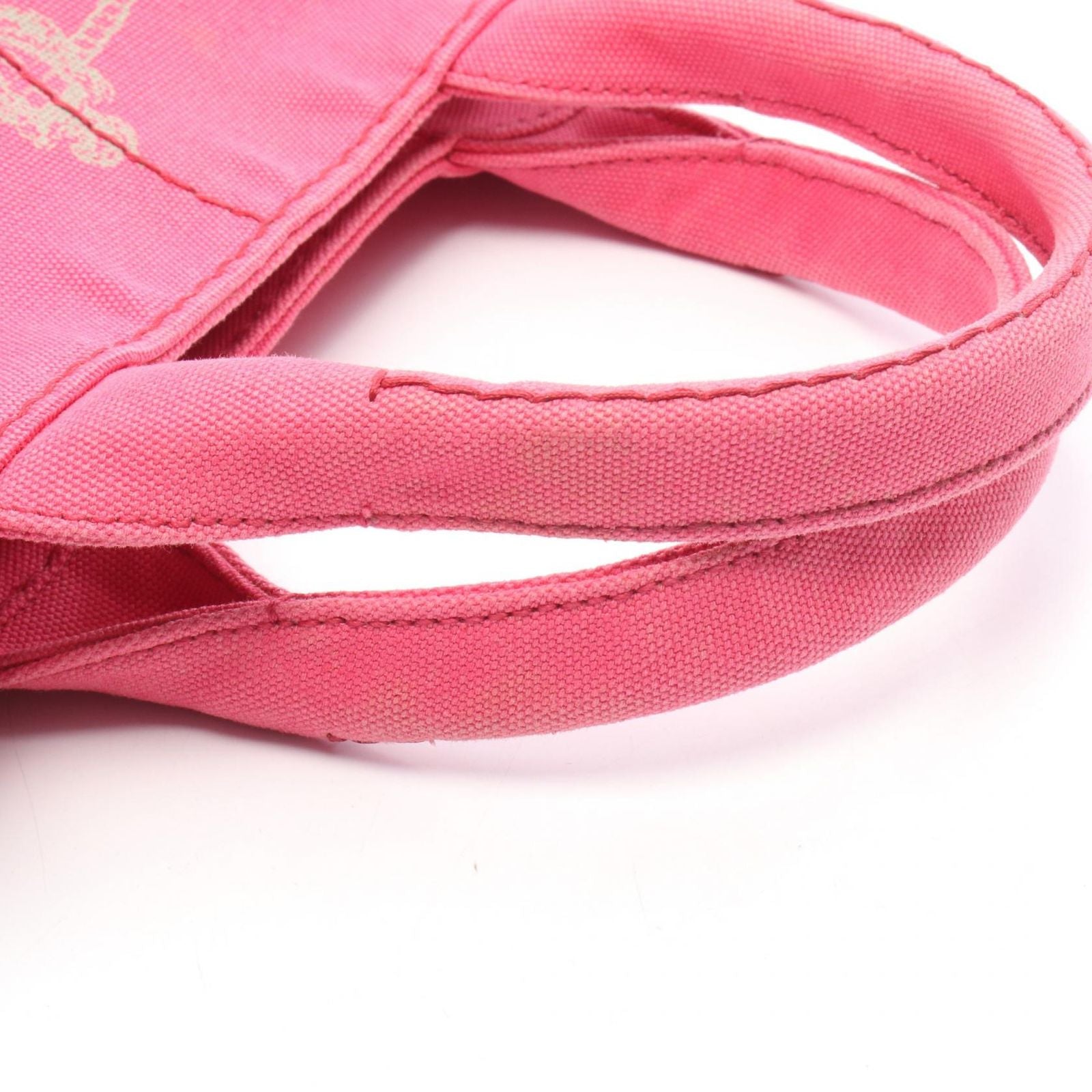 Prada Tote Canapa Pink Canvas 2-Way — view 8