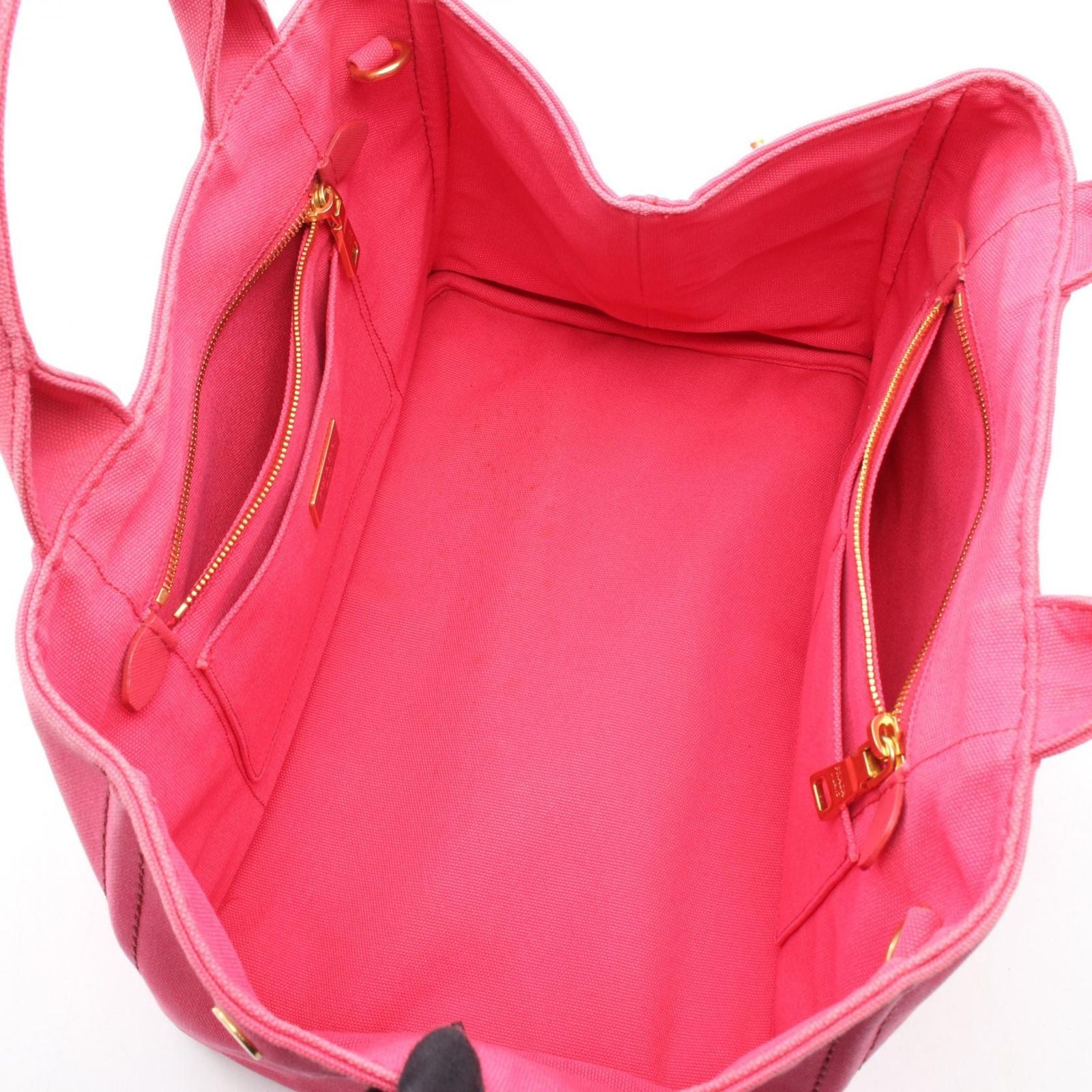 Prada Tote Canapa Pink Canvas 2-Way — view 3
