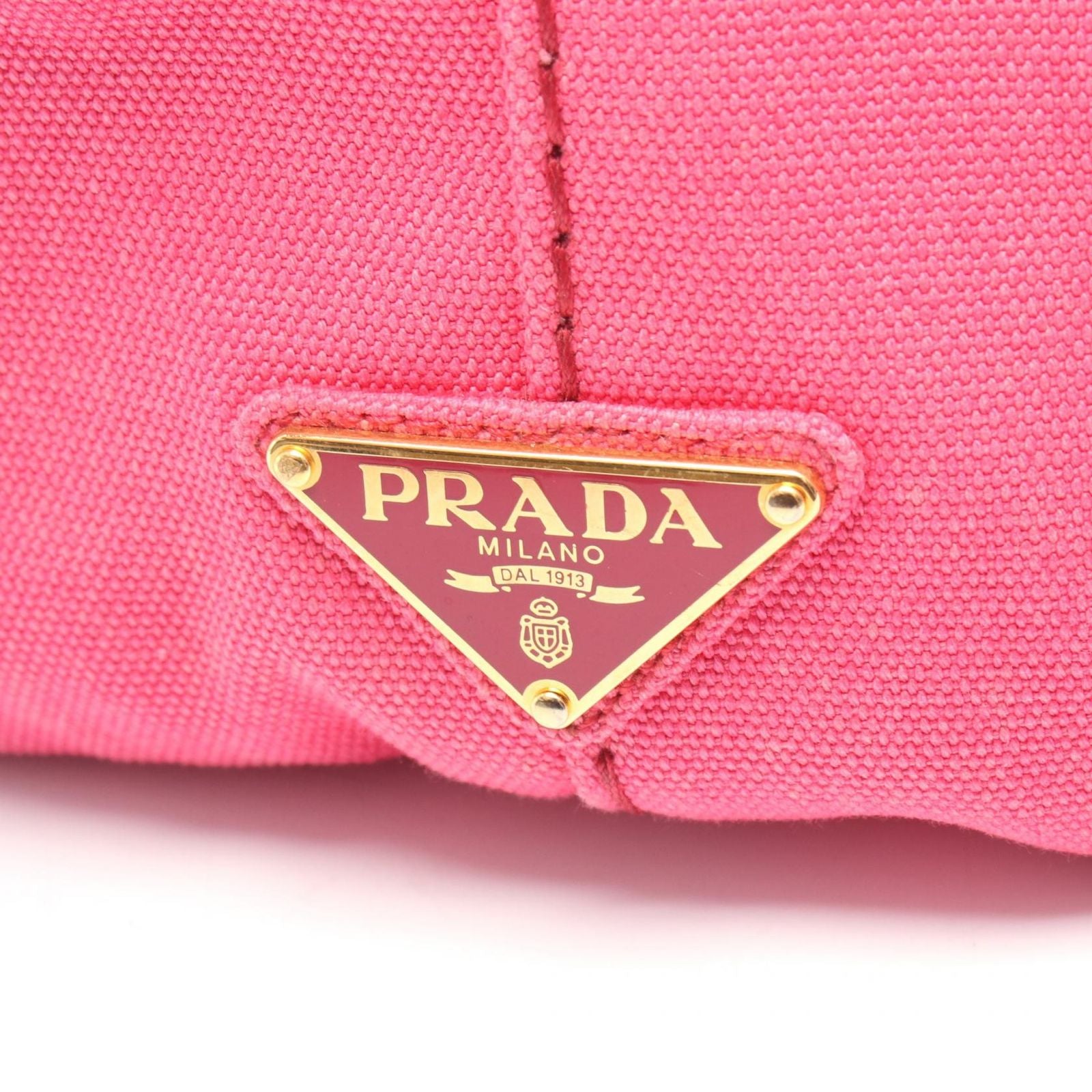 Prada Tote Canapa Pink Canvas 2-Way — view 5