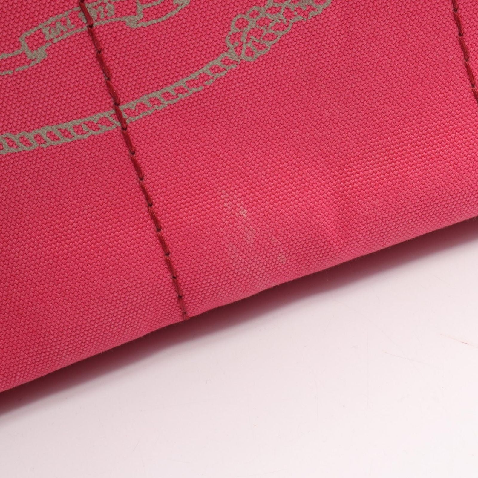 Prada Tote Canapa Pink Canvas 2-Way — view 9